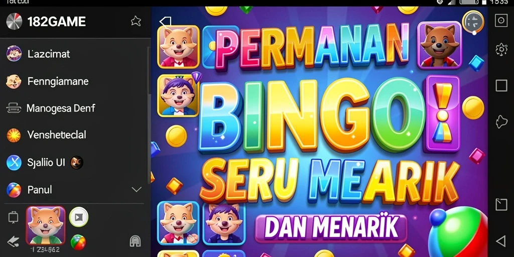 Tampilan gameplay Bingo yang seru dan interaktif.