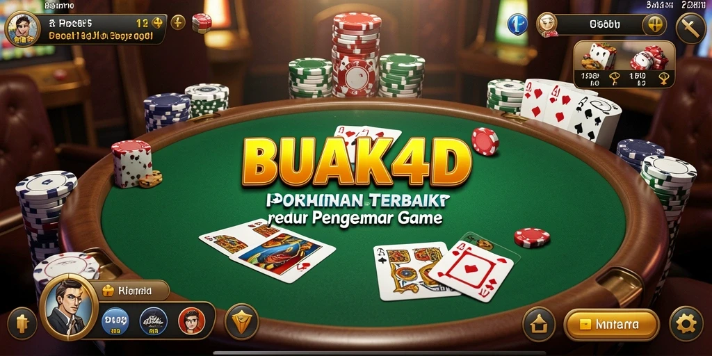 Tampilan utama BUAH4D menampilkan gameplay Poker yang seru dan interaktif.