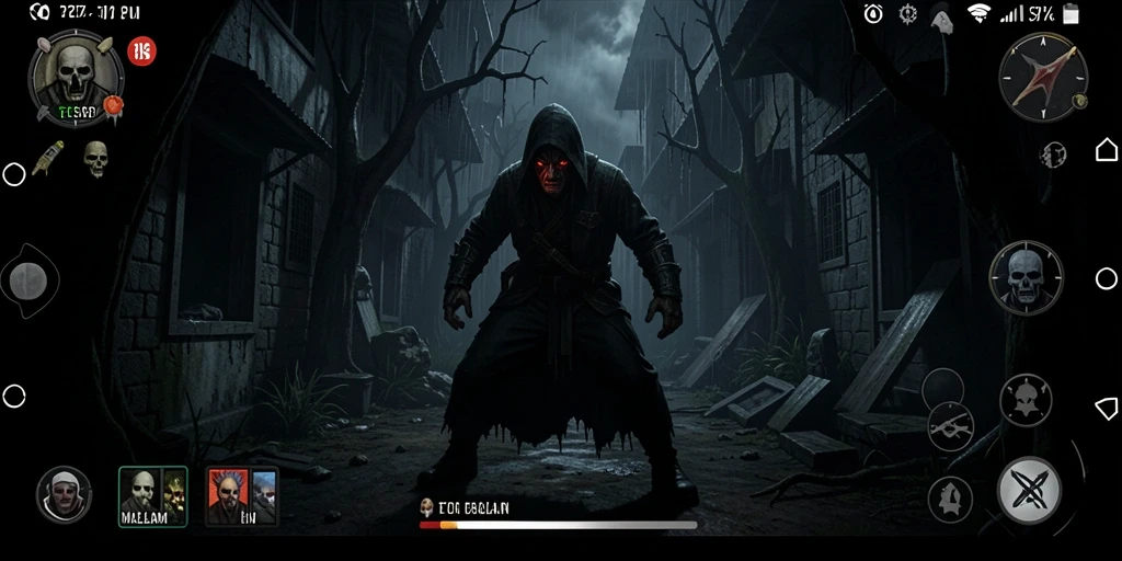 Gameplay EOS77 dengan suasana horror yang mencekam