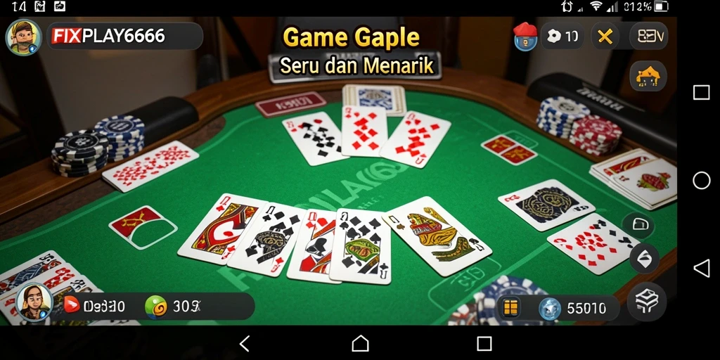 Tampilan gameplay Gaple yang seru dan kompetitif di FIXPLAY666.