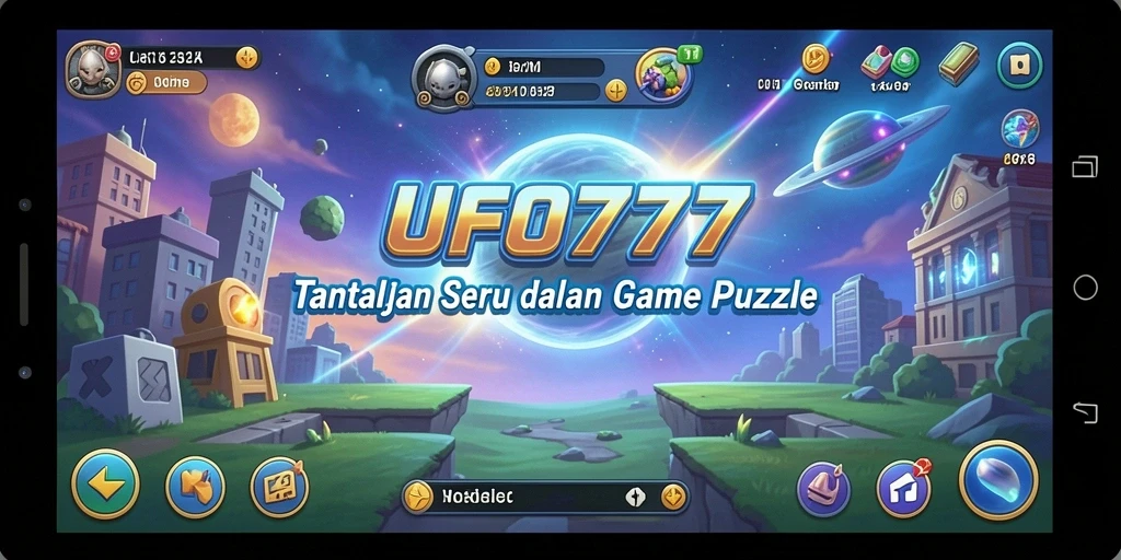 Tampilan gameplay yang menarik dan penuh warna dari UFO777.